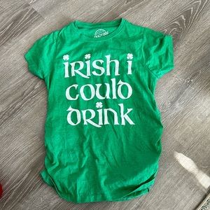 St Patrick’s day maternity shirt size small